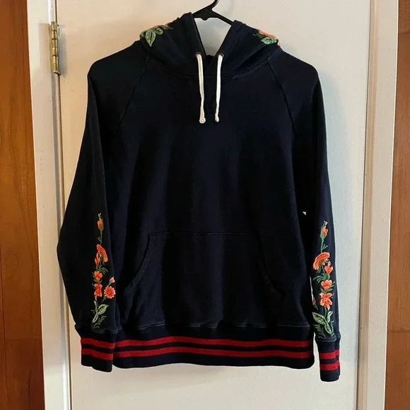 MOTHER Embroidered Floral Square Hoodie - Picture 2 of 9